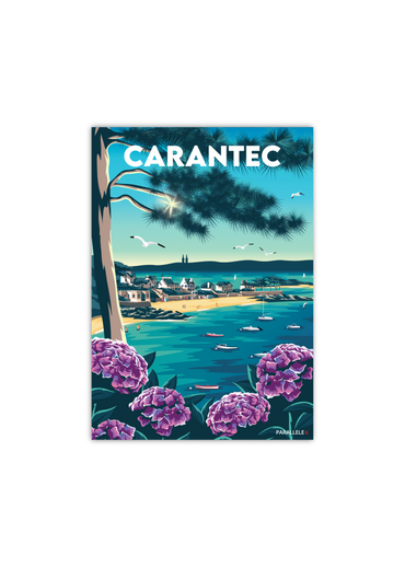 Carte postale de la Plage de la Grève Blanche à Carantec