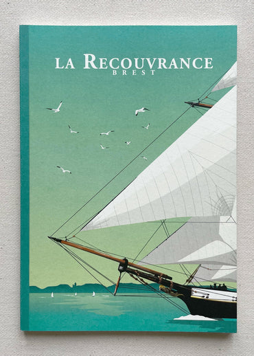 Carnet A5 représentant la Recouvrance imprimé en Bretagne