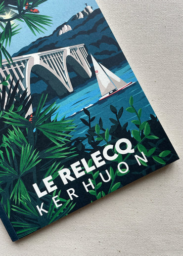 Carnet A5 représentant le pont de Albert-Louppe dans la rade de Brest