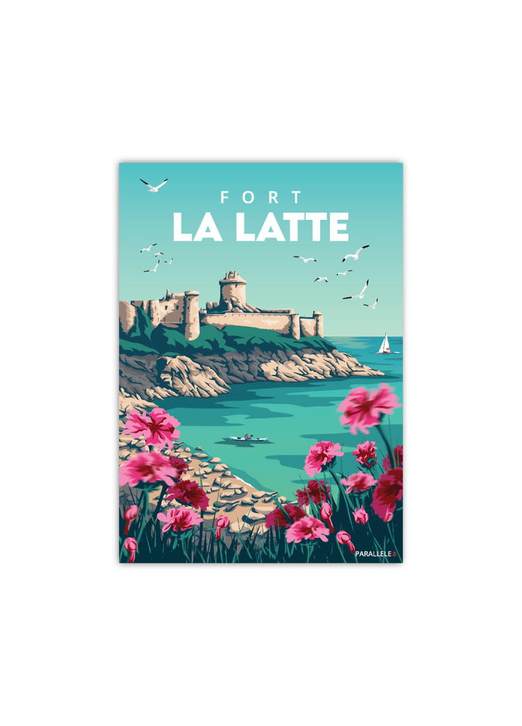 Carte postale de Fort la Latte dans les Côtes-d'Armor
