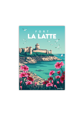 Carte postale de Fort la Latte dans les Côtes-d'Armor