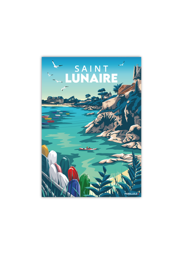 Carte postale de la pointe du décollé à Saint-Lunaire