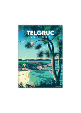 Carte postale de la plage de Trez Bihan à Telgruc-sur-Mer