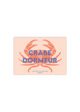 Carte postale du Crabe dormeur, tourteau de Bretagne
