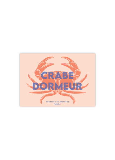 Carte postale du Crabe dormeur, tourteau de Bretagne