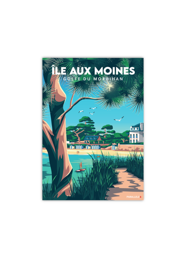 Carte postale de l'Île aux Moines dans le Golfe du Morbihan