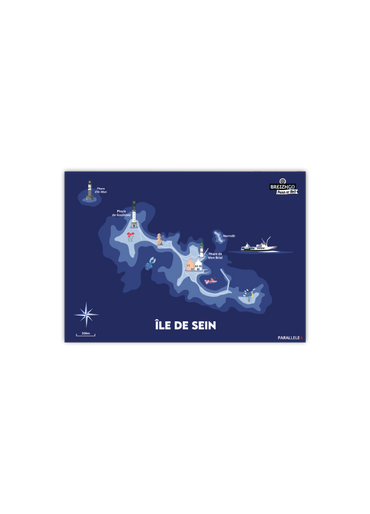 Carte postale de l'Île de Sein