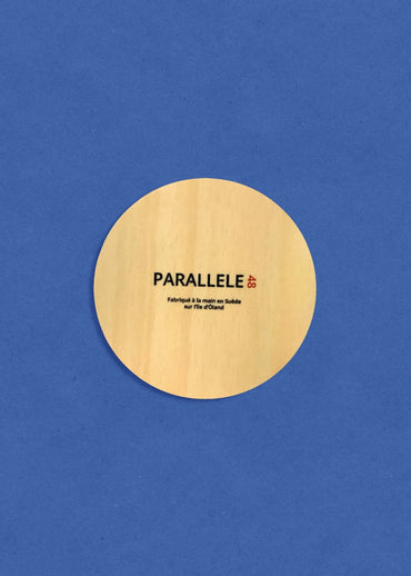 Dessous de verre en bouleau d'un homard sur fond rose