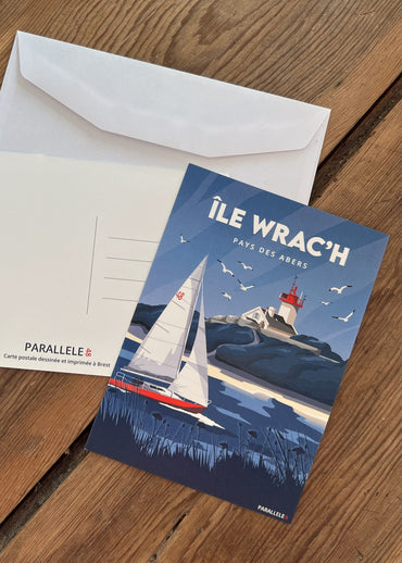 Carte postale de l'île wrac'h à Plouguerneau