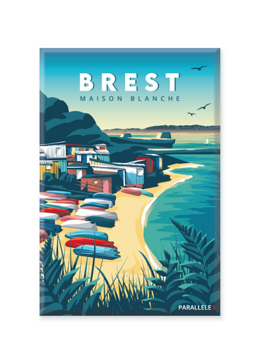 Magnet du port de la maison blanche à Brest