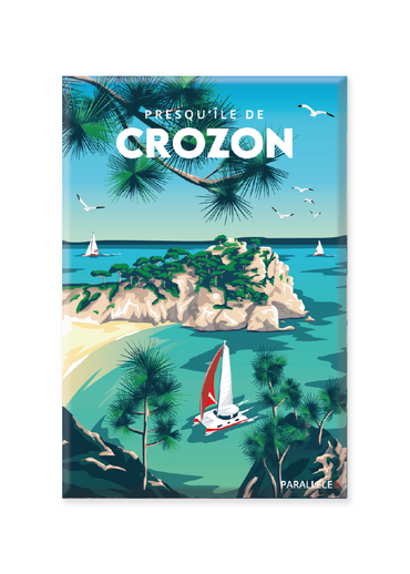 Magnet de la plage de l'île Vierge sur la presqu'île de Crozon