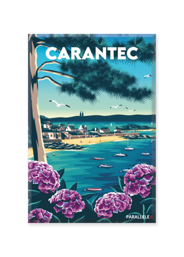 Magnet de la Plage de la Grève Blanche à Carantec
