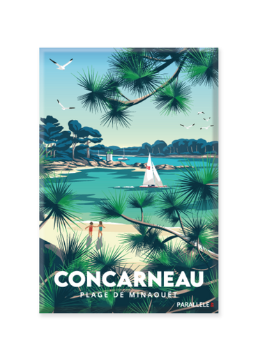 Magnet de la Plage de Minaouët à Concarneau