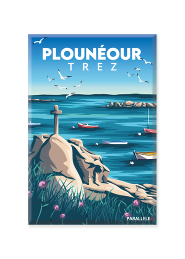 Magnet de la croix à Plounéour-Trez dans le Finistère nord