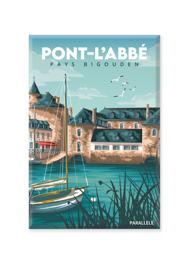 Magnet aimanté du port de Pont-l'Abbé dans le Finistère Sud