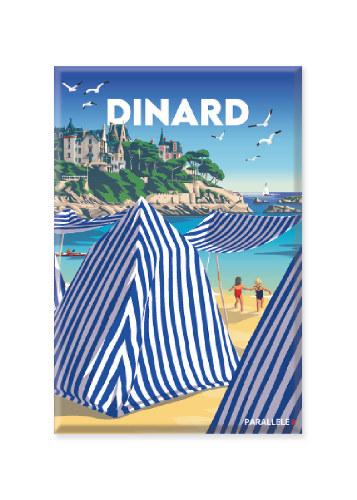 Magnet des cabines de plage de Dinard