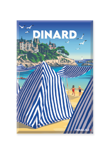 Magnet des cabines de plage de Dinard