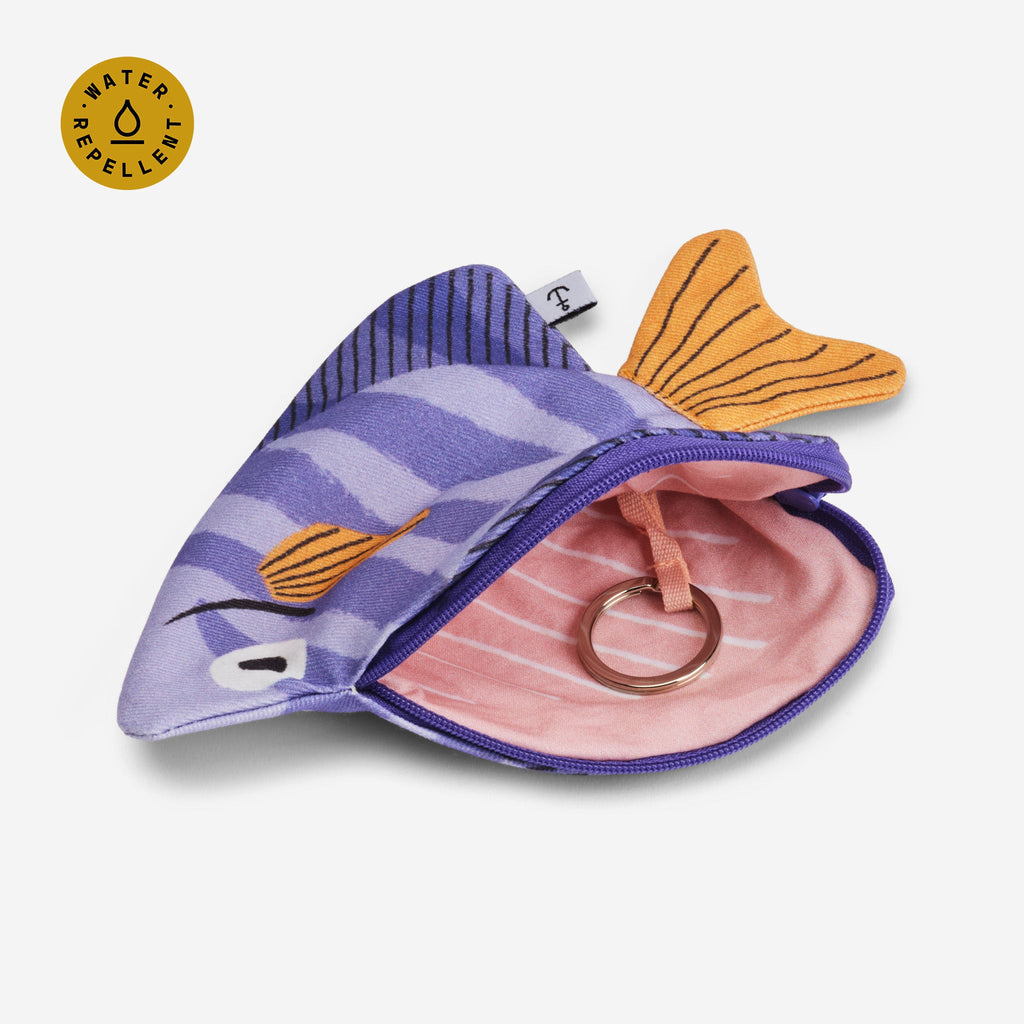 Porte-clés pochette Moonyfish lilas Don Fisher