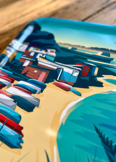 Plateau suédois en bouleau du port de la maison Blanche à Brest