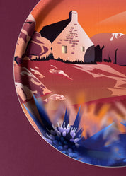 Plateau rond en bouleau de meneham fabrication suédoise