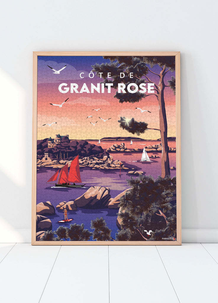 Puzzle 1000 pièces représentant la Côte de Granit Rose
