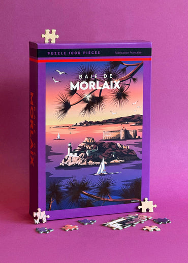 Puzzle 1000 pièces de la Baie de Morlaix avec l'Île Louët au premier plan