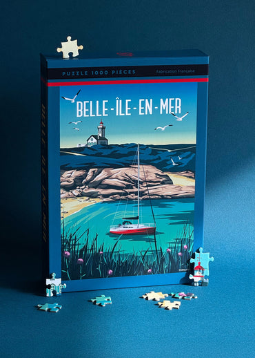 Puzzle 1000 pièces du Phare des Poulains à Belle-Île-en-Mer