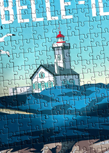 Puzzle 1000 pièces du Phare des Poulains à Belle-Île-en-Mer