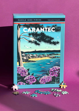 Puzzle 1000 pièces de la Plage de la Grève Blanche à Carantec