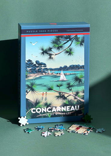 Puzzle 1000 pièces de la plage de Minaouët à Concarneau