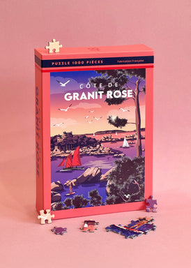 Puzzle 1000 pièces représentant la Côte de Granit Rose