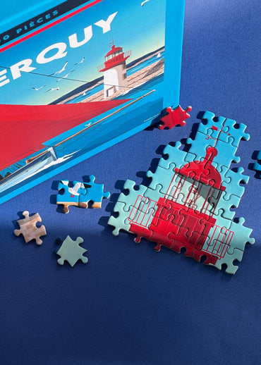 Puzzle 1000 pièces du port d'Erquy dans les Côtes d'Armor