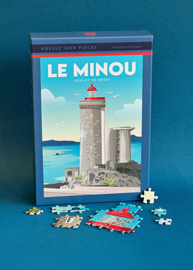 Puzzle 1000 pièces du Phare du Minou à côté de Brest