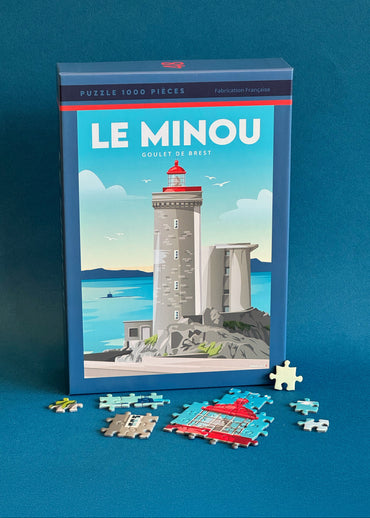 Puzzle 1000 pièces du Phare du Minou à côté de Brest