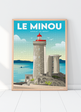 Puzzle 1000 pièces du Phare du Minou à côté de Brest