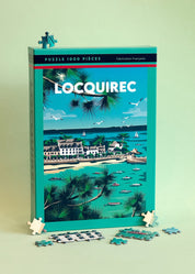 Puzzle 1000 pèces offrant un point de vue sur le port de Locquirec