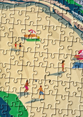 Puzzle 1000 pièces du port de la plage de Trestrignel à Perros-Guirec