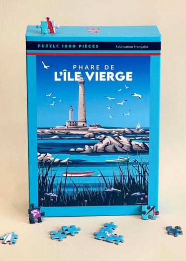 Puzzle 1000pièces du phare de l'Île Vierge à Plouguerneau