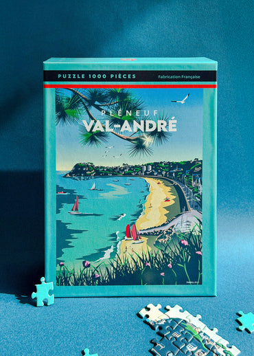 Puzzle 1000 pièces de la grande plage du Pléneuf Val André