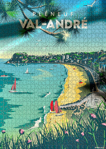 Puzzle 1000 pièces de la grande plage du Pléneuf Val André
