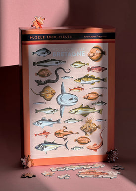 Puzzle 1000 pièces des poissons de Bretagne
