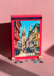 Puzzle 1000 pièces Qde la vieille ville de Quimper en Bretagne
