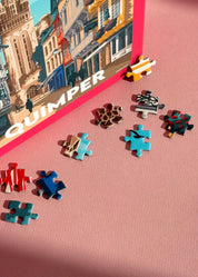 Puzzle 1000 pièces Qde la vieille ville de Quimper en Bretagne