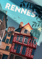 Puzzle 1000 pièces de la Place Sainte-Anne à Rennes