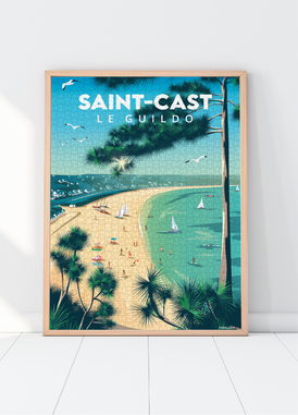 Puzzle 1000 pièces de la grande plage de Saint-Cast-le-Guildo