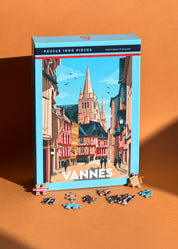 Puzzle 1000 pièces de la ville de Vannes en Bretagne dans le Morbihan