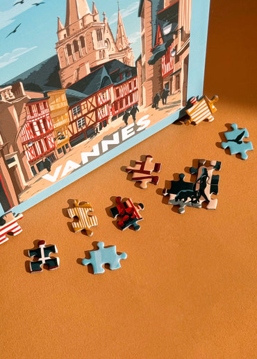 Puzzle 1000 pièces de la ville de Vannes en Bretagne dans le Morbihan