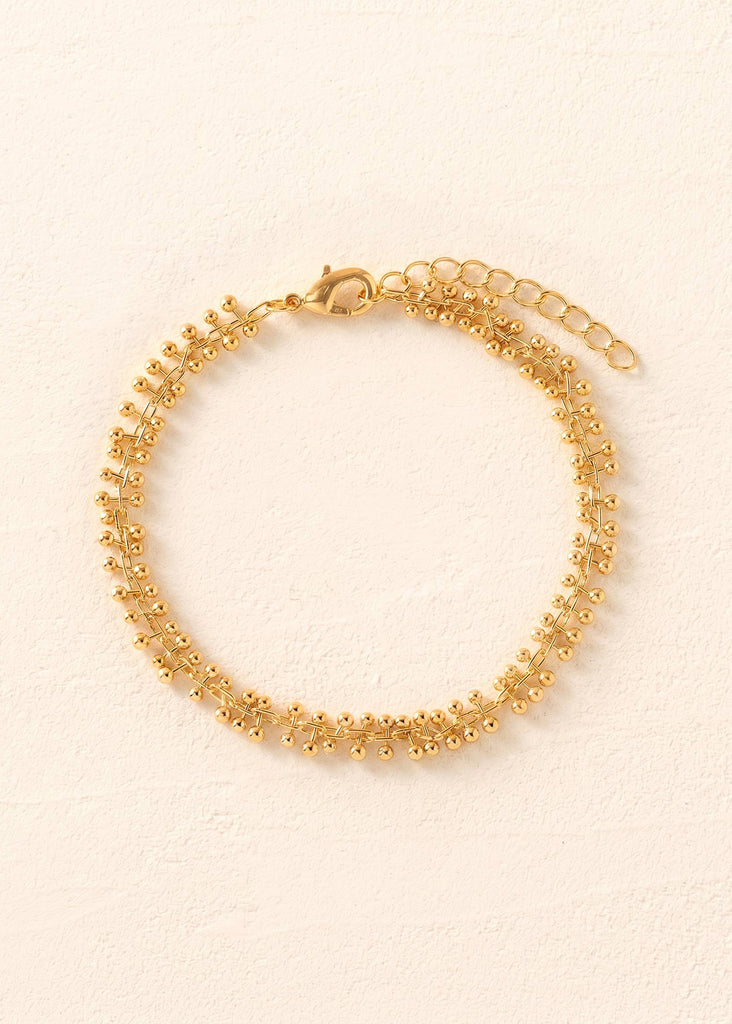 bracelet Achille doré à chaîne fine, Agapée – vue principale