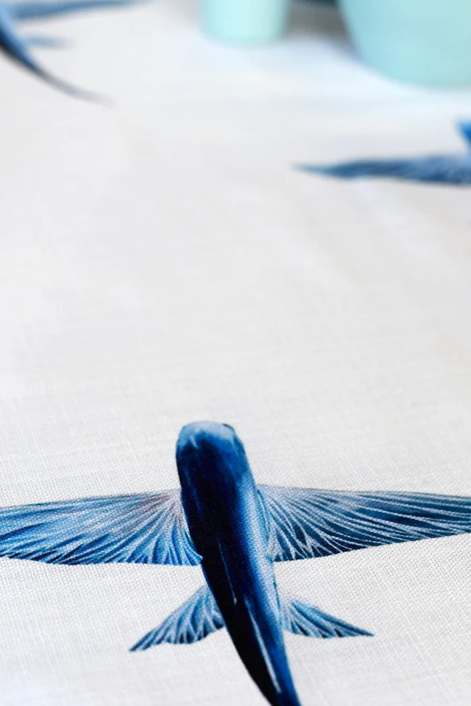 Chemin de table en coton : Les Poissons Volants