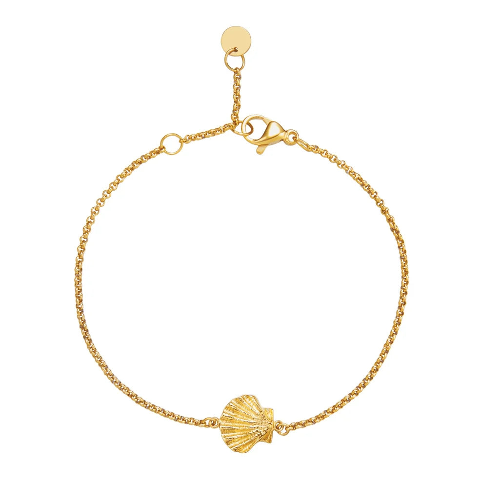 Bracelet doré coquille Saint Jacques - Sainte Jakez - Parallèle 48